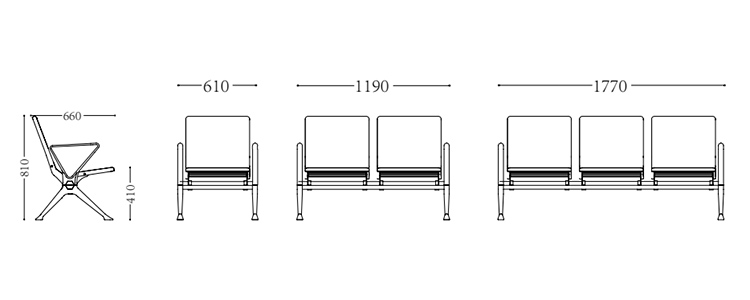 PU機場(chǎng)椅/等候椅/排椅-SJ9073(圖2) undefined